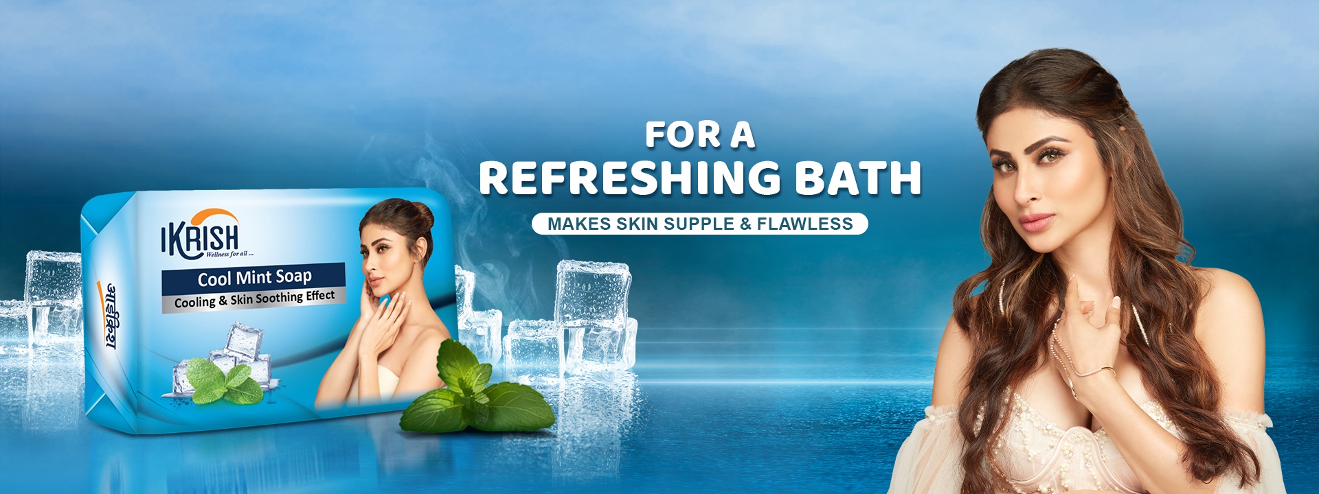 Ikrish Cool mint soap gives natural cooling & skin soothing effect. It's natural ingredients makes skin supple & flawless which keeps you fresh all the day.